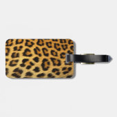 Étiquette À Bagage Empreinte de léopard (Dos horizontal)