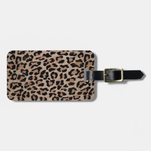 Étiquette À Bagage empreinte de léopard cheetah