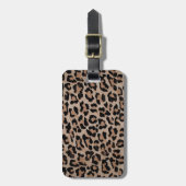Étiquette À Bagage empreinte de léopard cheetah (Devant Vertical)