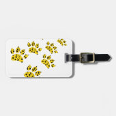 Étiquette À Bagage Empreinte de patte Cheetah (Devant horizontal)