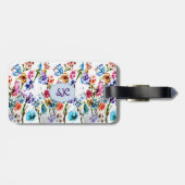 ÉTIQUETTE À BAGAGE EMPREINTES DE PATTES | BALISE DE BAGAGES (Dos horizontal)