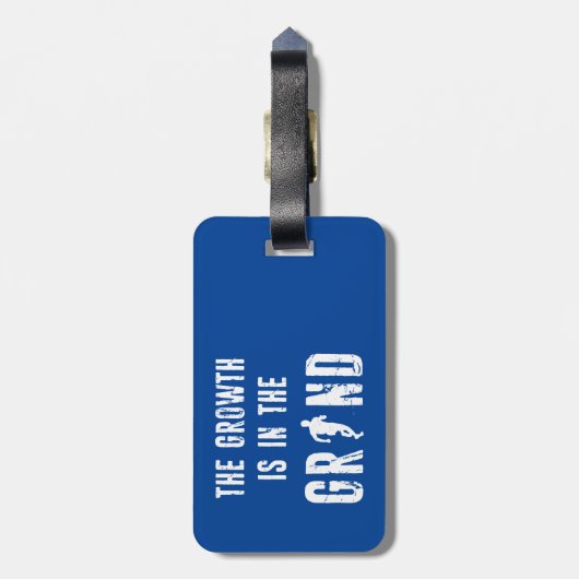 Étiquette À Bagage En Cours, La Croissance Est En Cours (Dos Vertical)