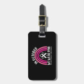 Étiquette À Bagage En octobre, nous portons du rose (Devant Vertical)