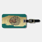 Étiquette À Bagage Encourageant les femmes noires, cheveux naturels,  (Devant horizontal)