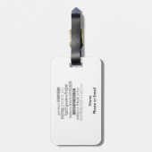 Étiquette À Bagage Encourager l'art Word (Dos Vertical)