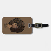 Étiquette À Bagage Encourager les femmes noires, profiter du voyage,  (Devant horizontal)