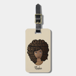 Étiquette À Bagage Encourager les femmes noires, profiter du voyage, 