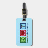 Étiquette À Bagage Endocrinologie d'amour de paix (Devant Vertical)