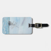 Étiquette À Bagage Endurance piégée par la glace antarctique. Peint (Devant horizontal)