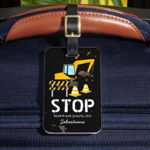 Étiquette À Bagage Enfants Amusants Construction sac de voyage