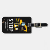 Étiquette À Bagage Enfants Amusants Construction sac de voyage (Devant horizontal)