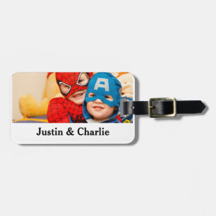 Étiquette À Bagage Enfants mignons garçons filles photo cadeaux de fa