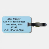 Étiquette À Bagage Enfants Narwhale (Dos horizontal)