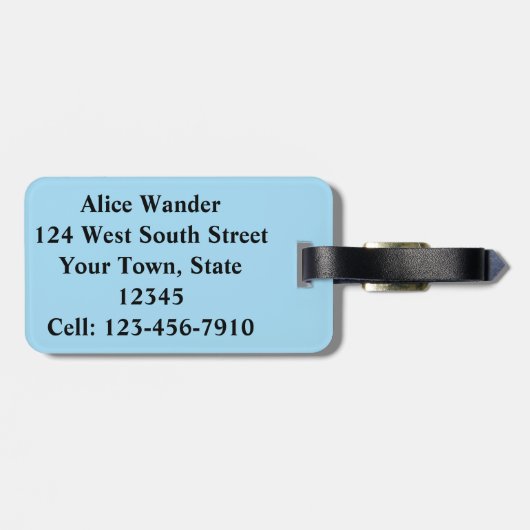 Étiquette À Bagage Enfants Narwhale (Dos horizontal)