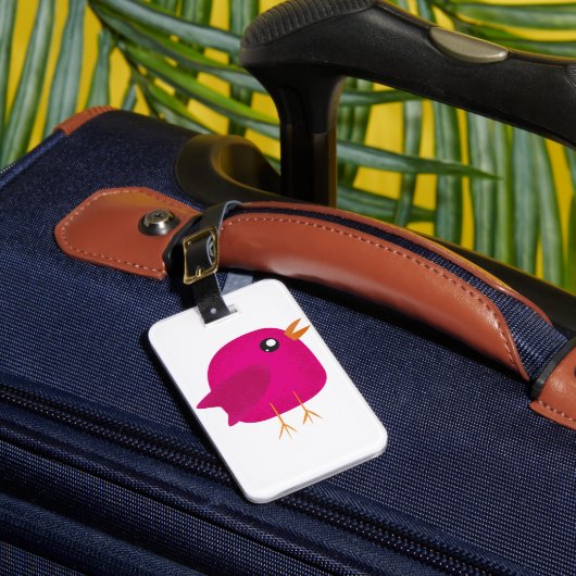 Étiquette À Bagage Enfants oiseau mignon (Insitu Rectoal 1)