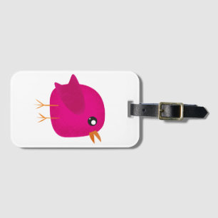 Étiquette À Bagage Enfants oiseau mignon