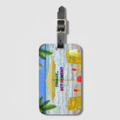 Étiquette À Bagage Enfin...Retraite (Devant Vertical)