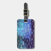 Étiquette À Bagage Engendrez dans beaucoup de différentes langues du (Devant Vertical)