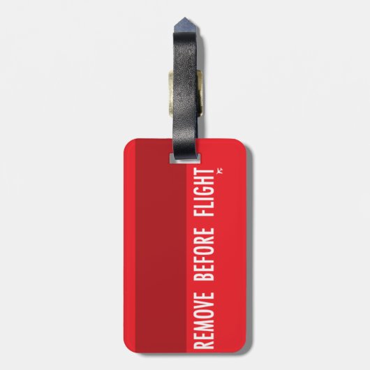 Étiquette À Bagage Enlevez avant vol, drapeau non-opérationnel plat (Dos Vertical)