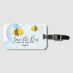 Étiquette À Bagage Enregistrer Les Abeilles Citations Personnalisées 