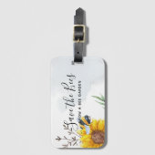 Étiquette À Bagage Enregistrer Les Abeilles - Citations, Slogans Dit  (Devant Vertical)