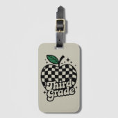 Étiquette À Bagage Enseignant 3e année Retour à l'école (Devant Vertical)