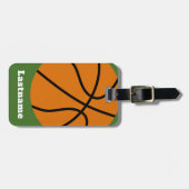 Étiquette À Bagage Enseignant de basket-ball ou d'éducation physique (Devant horizontal)