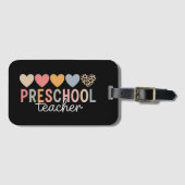 Étiquette À Bagage Enseignant Maternelle Rentrée des Classes  (Devant Horizontal)
