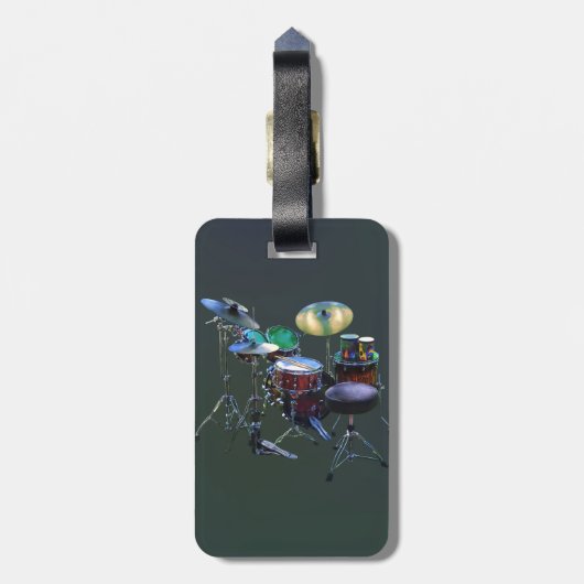 Étiquette À Bagage Ensemble à tambour (Dos Vertical)