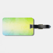 Étiquette À Bagage Ensemble de tambour monogramme vert (Dos horizontal)