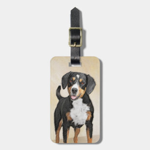 Étiquette À Bagage Entlebucher Mountain Dog Peinture - Art original