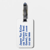 Étiquette À Bagage Entraîneur Futbal (Dos Vertical)