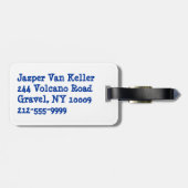 Étiquette À Bagage Entraîneur Futbal (Dos horizontal)