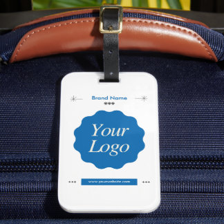 Étiquette À Bagage Entreprise de marque personnalisée | Logo moderne