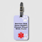 Étiquette À Bagage Entretenez l'étiquette de bagage de chien (Devant Vertical)