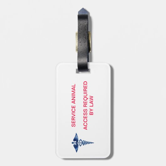 Étiquette À Bagage Entretenez l'identification d'animal - accès (Dos Vertical)