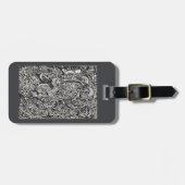 Étiquette À Bagage Entrez, Le Numéro De Bagage Homme Microdot (Devant horizontal)