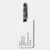 Étiquette À Bagage Entrez, Le Numéro De Bagage Homme Microdot (Dos Vertical)