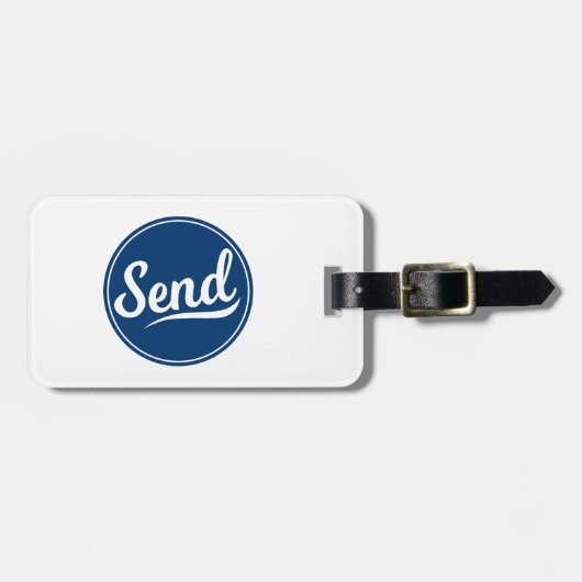 Étiquette À Bagage Envoyer le logo (Devant horizontal)