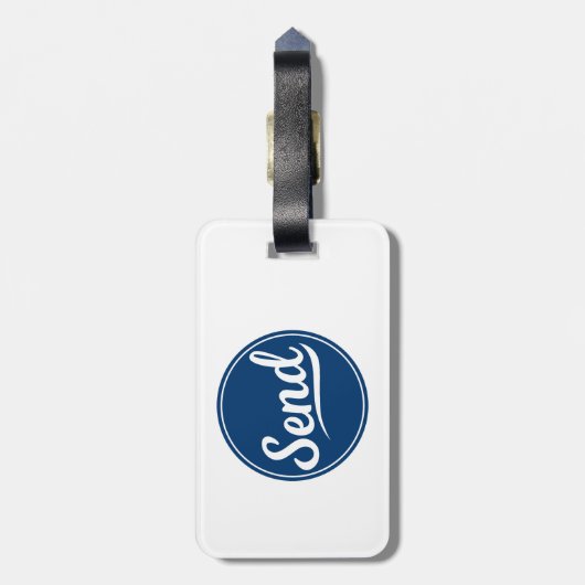 Étiquette À Bagage Envoyer le logo (Dos Vertical)
