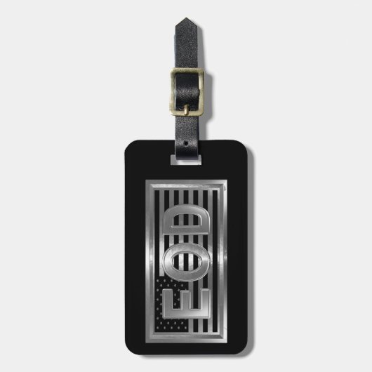 Étiquette À Bagage EOD Explosive Ordnance Disposal (Devant Vertical)