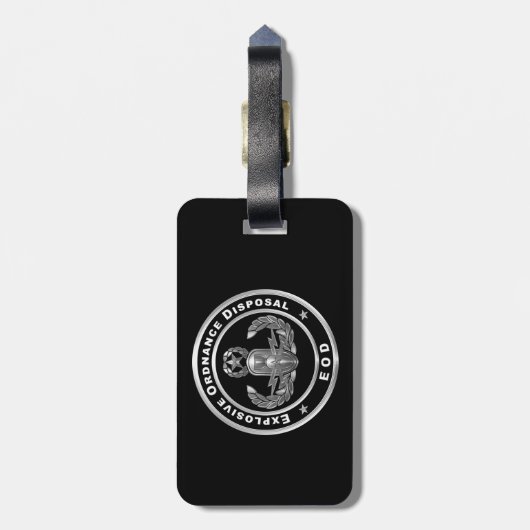 Étiquette À Bagage EOD Explosive Ordnance Disposal (Dos Vertical)