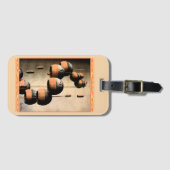 Étiquette À Bagage Éoliennes d'argile spirale Chimes encore vie (Devant Horizontal)