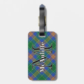 Étiquette À Bagage Epic Irlande Clan MacAuliffe McAuliffe Tartan (Dos Vertical)
