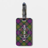 Étiquette À Bagage Epic Scotland Clan Carnegie Tartan (Dos Vertical)
