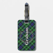 Étiquette À Bagage Epic Scotland Clan Graham Tartan (Dos Vertical)