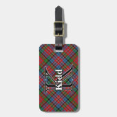 Étiquette À Bagage Epic Scotland Clan Kidd Tartan (Devant Vertical)