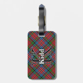 Étiquette À Bagage Epic Scotland Clan Kidd Tartan (Dos Vertical)
