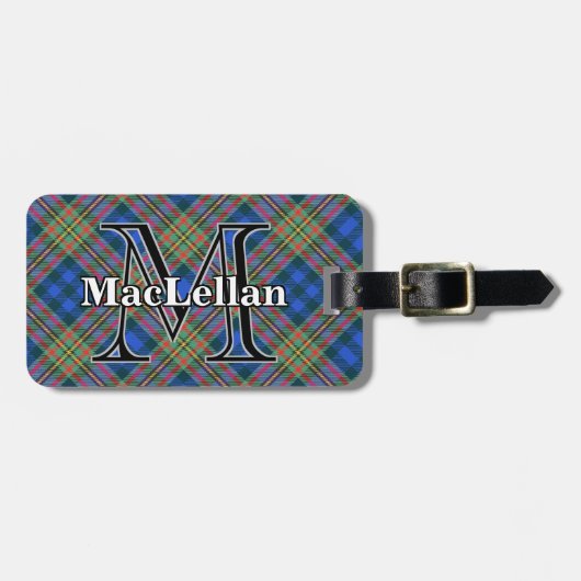 Étiquette À Bagage Epic Scotland Clan MacLellan Tartan (Devant horizontal)