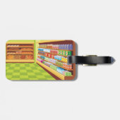 Étiquette À Bagage Épicerie colorée Aisle and Bakery (Dos horizontal)